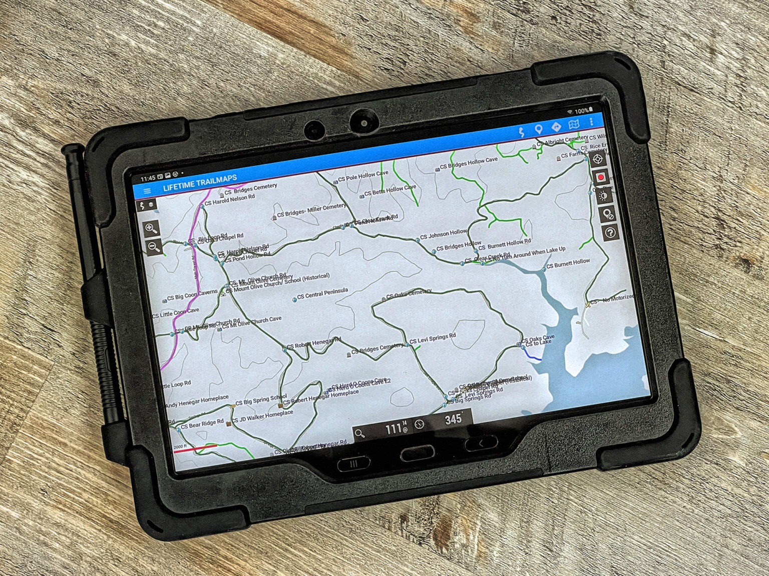 Titanium Edition 10″ Waterproof Tablet w/ Software – Lifetime Trailmaps